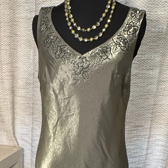 Alex Evenings Silver Beaded Top Vintage In great condition - Picture 4 of 7